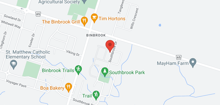 map of 6 Southbrook Drive